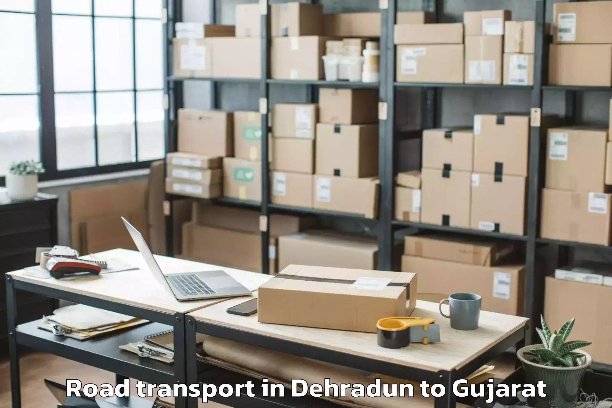 Book Dehradun to Kundla Road Transport